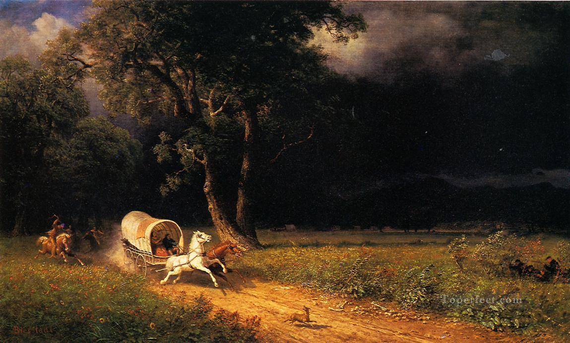 The Ambush Albert Bierstadt Oil Paintings